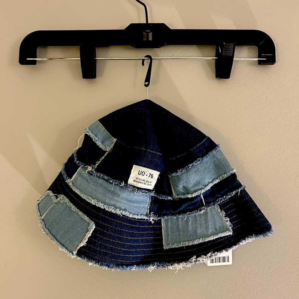 Urban Outfitters Denim Patchwork Hat